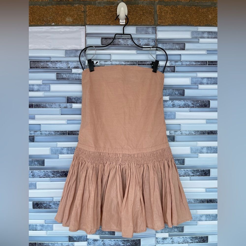 See by Chloe Strapless  smocked dress size 4